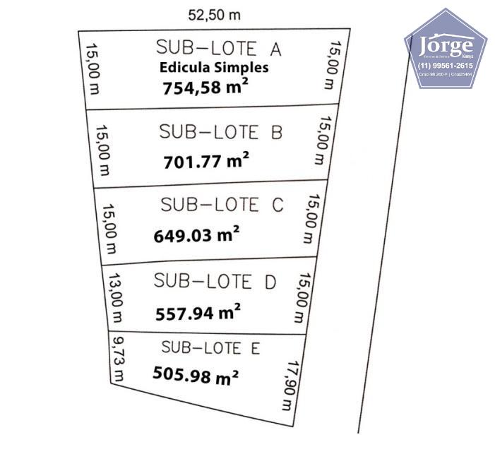 Terreno à venda, 505m² - Foto 1